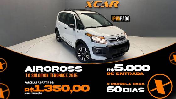 CITROËN AIRCROSS 1.6 SALOMON TENDANCE 16V FLEX 4P AUTOMÁTICO CITROËN AIRCROSS 1.6 SALOMON TENDANCE 16V FLEX 4P AUTOMÁTICO
